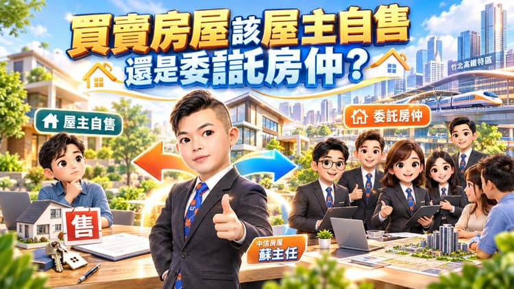 買賣房屋該屋主自售還是委託房仲？